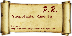 Przepolszky Ruperta névjegykártya