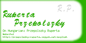 ruperta przepolszky business card